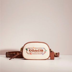 Rare Coach Camera Bag Badge Embroidered Veggie Garden